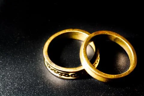 Wedding rings Foto stock