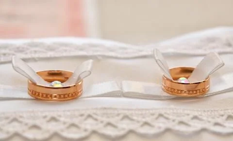 Wedding rings Stock Photos