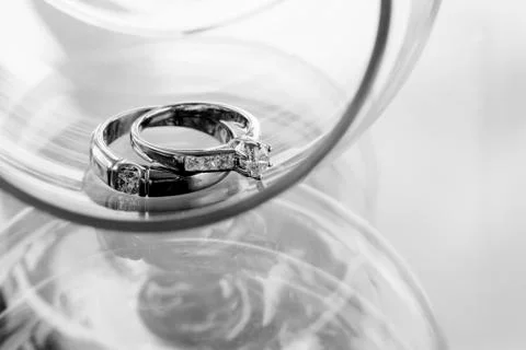 Wedding rings Stock Photos