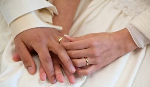 Wedding rings Stock Photos