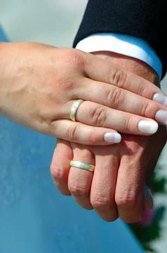 Wedding rings Stock Photos