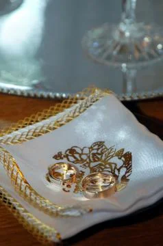 Wedding rings Stock Photos