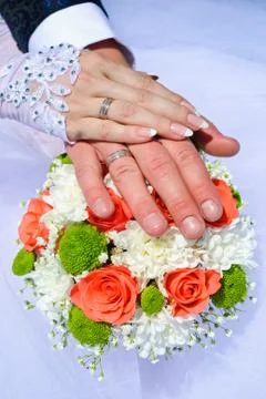 Wedding rings Stock Photos