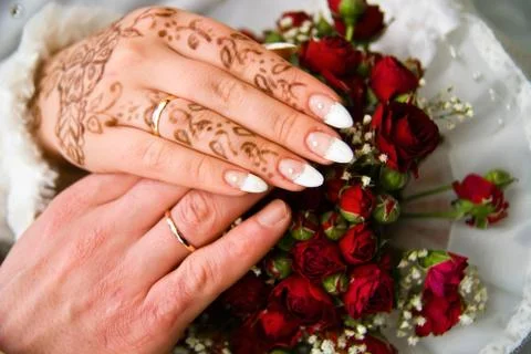 Wedding rings Stock Photos
