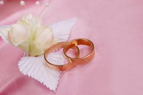 Wedding rings Stock Photos