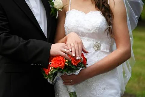 Wedding rings Stock Photos