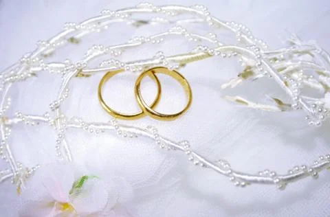 Wedding rings 스톡 사진