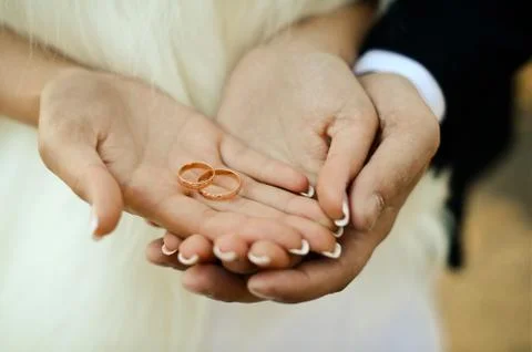 Wedding rings Stock Photos