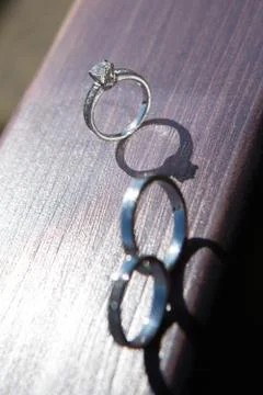 Wedding rings Stock-Fotos