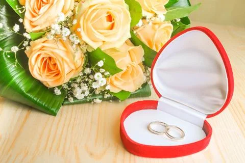 Wedding rings Stock Photos