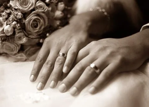 Wedding rings Stock Photos