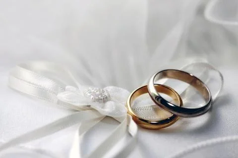 Wedding rings Stock Photos