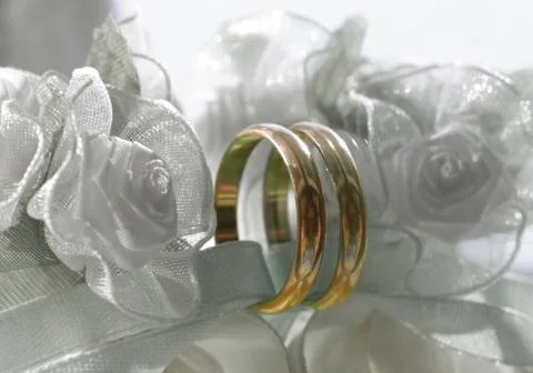 Wedding rings Stock Photos