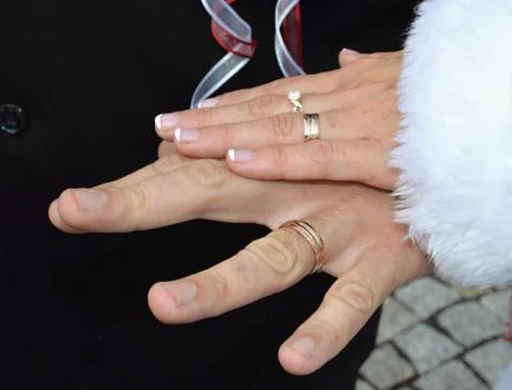 Wedding rings Stock Photos