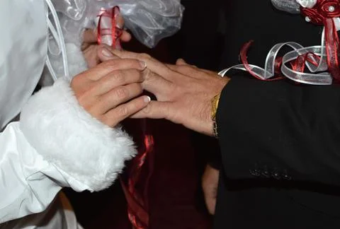 Wedding rings Stock Photos