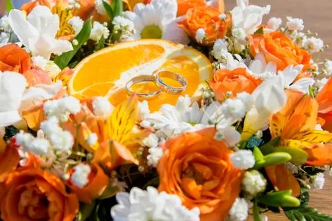 Wedding rings Stock Photos