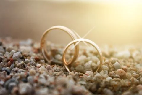 Wedding rings Stock Photos