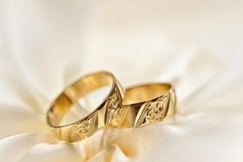 Wedding rings Stock Photos