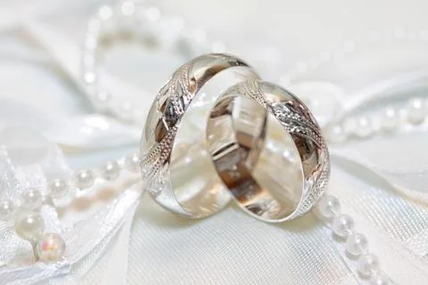 Wedding rings Stock Photos