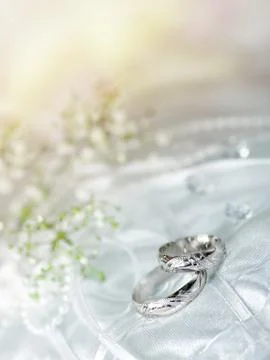 Wedding rings Stock Photos