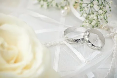 Wedding rings Stock Photos