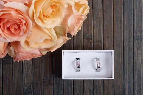 Wedding rings Stock Photos