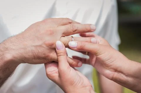 Wedding rings Stock Photos