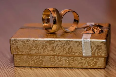 Wedding rings Stock Photos