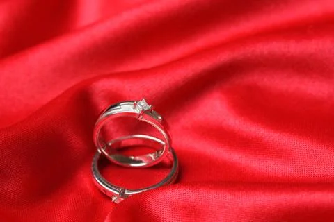 Wedding rings Stock Photos