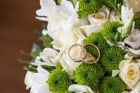 Wedding rings Stock Photos
