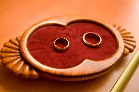 Wedding rings Stock Photos