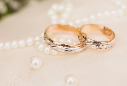 Wedding rings Stock Photos