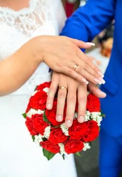 Wedding rings Stock Photos
