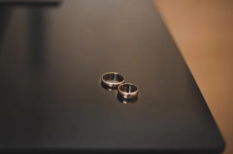 Wedding rings  Stock Photos
