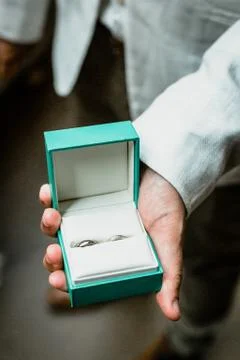 The wedding rings Stock Photos