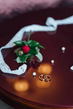 Wedding rings Stock Photos