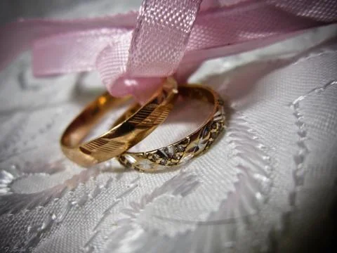 Wedding rings Stock Photos