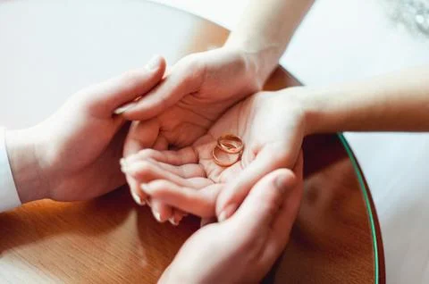 Wedding rings Stock Photos