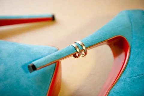 Wedding rings Foto stock