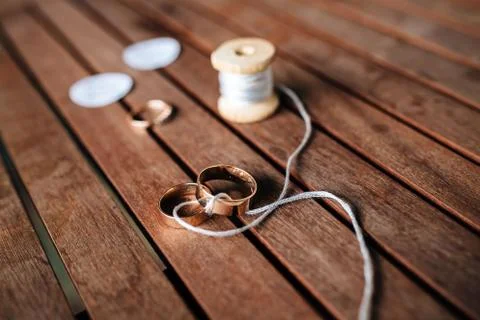 Wedding rings Foto stock