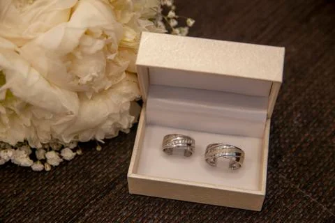 Wedding rings Foto stock