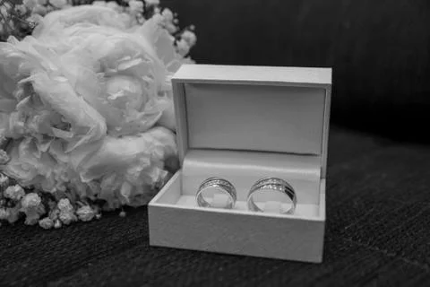 Wedding rings Stock Photos