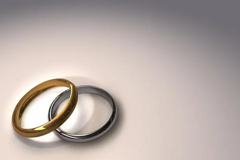 Wedding rings Foto stock