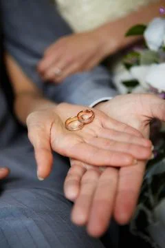 Wedding rings Stock Photos