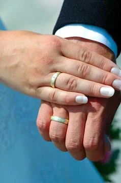 Wedding rings Stock Photos