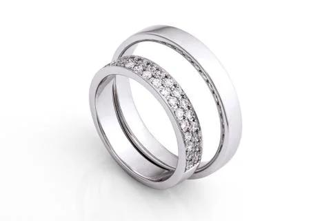 Wedding rings set Stock Photos