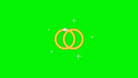 Wedding rings shining on green screen overlay 4K 스톡 동영상 337062983