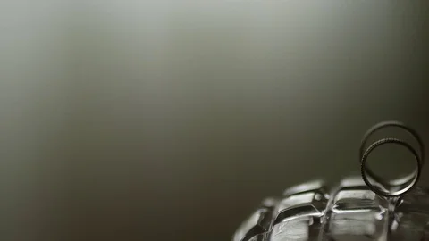 Wedding Rings on the table Stock Footage 71634639