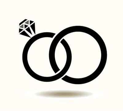 Wedding Rings Vector イラスト素材