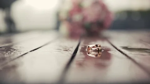 Wedding rings for the wedding Stock-Footage 119984893